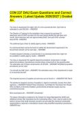 CON 237 DAU Exam Questions and Correct Answers &vert; Latest Update 2026&sol;2027 &vert; Graded A&plus;&period;