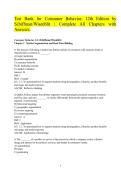 Test Bank for Consumer Behavior&comma; 12th Edition by Schiffman&sol;Wisenblit &vert; Complete All Chapters with Answers&period;