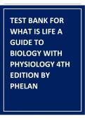 Biology for a Changing World with Physiology &lpar;4th Edition&rpar; &ndash; Chapter 1 &ndash; Test Bank Questions and Answers