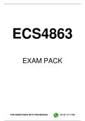 ECS4863 EXAM PACK 2026