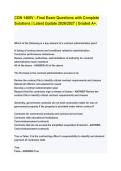 CON 1400V - Final Exam Questions with Complete Solutions &vert; Latest Update 2026&sol;2027 &vert; Graded A&plus;&period;