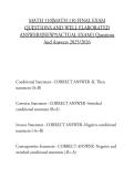 MATH 110&vert;MATH 110 FINAL EXAM QUESTIONS AND WELL ELABORATED ANSWERS&vert;NEW&excl;&excl;&lbrace;ACTUAL EXAM&rcub;&rcub; Questions And Answers 2025&sol;2026