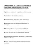 GEN 499 WEEK 4 QUIZ FULL SOLUTION 2026 QUESTIONS WITH ANSWERS GRADED A&plus;