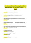 3rd Class Stationary Steam Engineer License Prep &ndash; Questions and Answers 2026&ndash;2027 &vert; Comprehensive boiler and steam plant exam study guide for an A&plus; grade