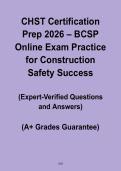 CHST Certification Prep 2026 &vert; BCSP Online Exam Practice for Construction PDF