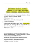 ATI CRITICAL THINKING &sol;CRITICAL  THINKING ATI PROCTORED EXAM LATEST  VERSION &vert; REAL EXAM  QUESTIONS &vert; AGRADE