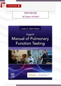 Ruppel&rsquo;s Manual of Pulmonary Function Testing &lpar;12th Edition&rpar; &ndash; Verified Test Bank & Study Guide &lpar;All Chapters Included&rpar;