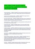 WGU D664 EXAM QUESTIONS & ELABORATED ANSWERS PASSED UPDATED VERSION