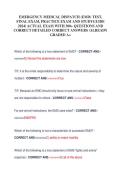 EMERGENCY MEDICAL DISPATCH &lpar;EMD&rpar; TEST&comma;  FINAL EXAM&comma; PRACTICE EXAM AND STUDYGUIDE  2024&sol; ACTUAL EXAM WITH 300&plus; QUESTIONS AND  CORRECT DETAILED CORRECT ANSWERS &sol;ALREADY  GRADED A&plus;
