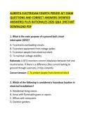 Alberta Electrician Fourth Period AIT Exam Questions with Answers
