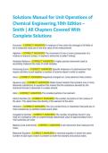 &lbrack;PDF&rsqb; Unit Operations 10e Smith Solutions Manual &ndash; All Chapter Problems Solved