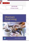 Human Learning &lpar;7th Edition&comma; Jeanne Ormrod&rpar; &ndash; Verified Test Bank & Study Guide &lpar;All Chapters Included&rpar;
