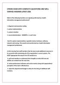 CPHIMS EXAM WITH COMPLETE QUUESTIONS AND WELL  VERIFIED ANSWERS LATEST 2026