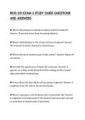 BIOS 251 EXAM 3 STUDY GUIDE QUESTIONS AND ANSWERS