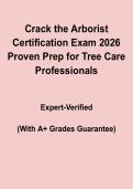 Crack the Arborist Certification Exam 2026 PDF &vert; Proven Prep Guide