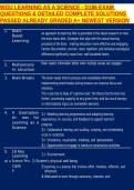 WGU LEARNING AS A SCIENCE - D186 EXAM QUESTIONS & DETAILED COMPLETE SOLUTIONS PASSED ALREADY GRADED A&plus; NEWEST VERSION