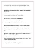NJ DRIVERS TEST QUESTIONS WITH COMPLETE SOLUTIONS
