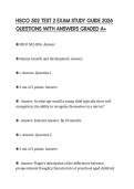 HSCO 502 TEST 2 EXAM STUDY GUIDE 2026 QUESTIONS WITH ANSWERS GRADED A&plus;