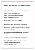 SURGICAL TECH CERTIFICATION QUESTIONS WITH SOLUTIONS