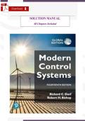 Modern Control Systems &ndash; Student Solutions Manual &lpar;Verified Complete Solutions&comma; All Chapters&rpar;