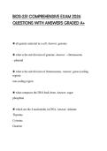 BIOS-251 COMPREHENSIVE EXAM 2026 QUESTIONS WITH ANSWERS GRADED A&plus;