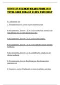 BIOSTATS STUDENT GRADE FORM 2026 TOTAL AREA DETAILS QUICK PASS HELP