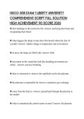 HSCO 508 EXAM 1 LIBERTY UNIVERSITY COMPREHENSIVE SCRIPT FULL SOLUTION HIGH ACHIEVEMENT 90 SCORE 2026