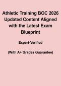 Athletic Training BOC Exam Questions 2026 PDF &vert; Updated Content