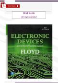 Electronic Devices &lpar;10th Edition&comma; Thomas L&period; Floyd&rpar; &ndash; Verified Test Bank & Study Guide &lpar;All Chapters Included&rpar;