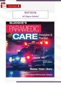 Paramedic Care&colon; Principles & Practice &lpar;5th Edition&comma; Volume 3&rpar; &ndash; Verified Test Bank & Study Guide &lpar;All Chapters Included&rpar;