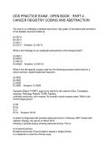 ODS PRACTICE EXAM - OPEN BOOK - PART 4 -  CANCER REGISTRY CODING AND ABSTRACTION 