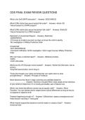 ODS FINAL EXAM REVIEW QUESTIONS