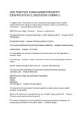 ODS PRACTICE EXAM CANCER REGISTRY IDENTIFICATION CLOSED BOOK DOMAIN 3