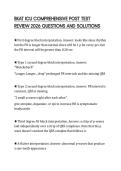 BKAT ICU COMPREHENSIVE POST TEST REVIEW 2026 QUESTIONS AND SOLUTIONS
