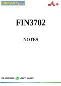 FIN3702 SUMMARY NOTES