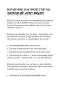 BKAT MED-SURG 2026 PRACTICE TEST FULL QUESTIONS AND VERIFIED ANSWERS