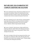 BKAT MED-SURG 2026 EXAMINATION TEST COMPLETE QUESTIONS AND SOLUTIONS