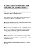 BKAT MED-SURG 2026 EXAM STUDY GUIDE QUESTIONS AND ANSWERS GRADED A&plus;