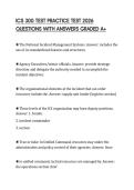 ICS 300 TEST PRACTICE TEST 2026 QUESTIONS WITH ANSWERS GRADED A&plus;