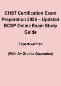 CHST Certification Exam Prep 2026 PDF &vert; Updated BCSP Study Guide