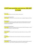 CCHP Exam Questions and Answers 2026&ndash;2027 &vert; Comprehensive Certified Correctional Health Professional study guide for an A&plus; grade