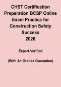 CHST Certification Prep 2026 PDF &vert; BCSP Online Exam Practice for Construction
