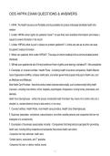 ODS HIPPA EXAM QUESTIONS & ANSWERS 