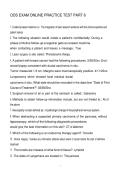 ODS EXAM ONLINE PRACTICE TEST PART 6