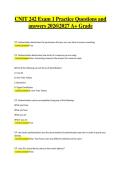 CNIT 242 &ndash; Exam 1 Practice Questions and Answers 2026&ndash;2027 &vert; Comprehensive computer networking study guide for an A&plus; grade