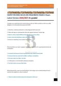 HURST REVIEW NCLEX-RN READINESS EXAM 4 Exam Latest Version 2026&sol;2027 A&plus; graded