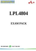 LPL4804 EXAM PACK 2026