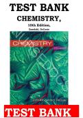 Test Bank for Chemistry&comma; 10th Edition by Steven S&period; Zumdahl&comma; Susan A&period; Zumdahl&comma; and Donald J&period; DeCoste &ndash; Complete and Updated Coverage