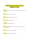 CNIT 340 Exam 1-2 Correct Questions with Detailed Answers &ndash; Comprehensive Exam Review for A&plus; Grade Success&vert;CNIT 340 &mdash; Information Security Management Exam 1-2&vert;quiz Bundles 