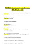 CNIT 344 Exam 1 &ndash; Verified Questions and Correct Answers &vert; 2026&sol;2027 A&plus; Grade Edition